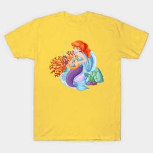 Mermaid Cartoon T-Shirt